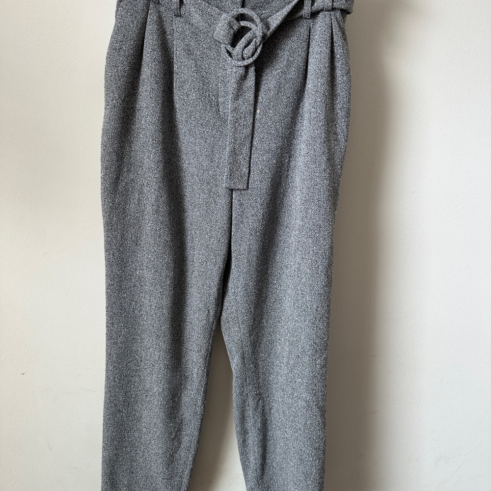 Express Gray Women's Trousers with Belt